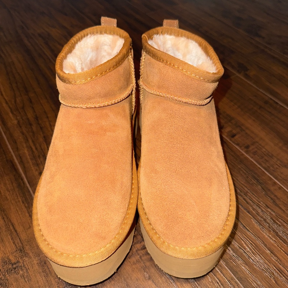 Tan Suede Ankle Boots